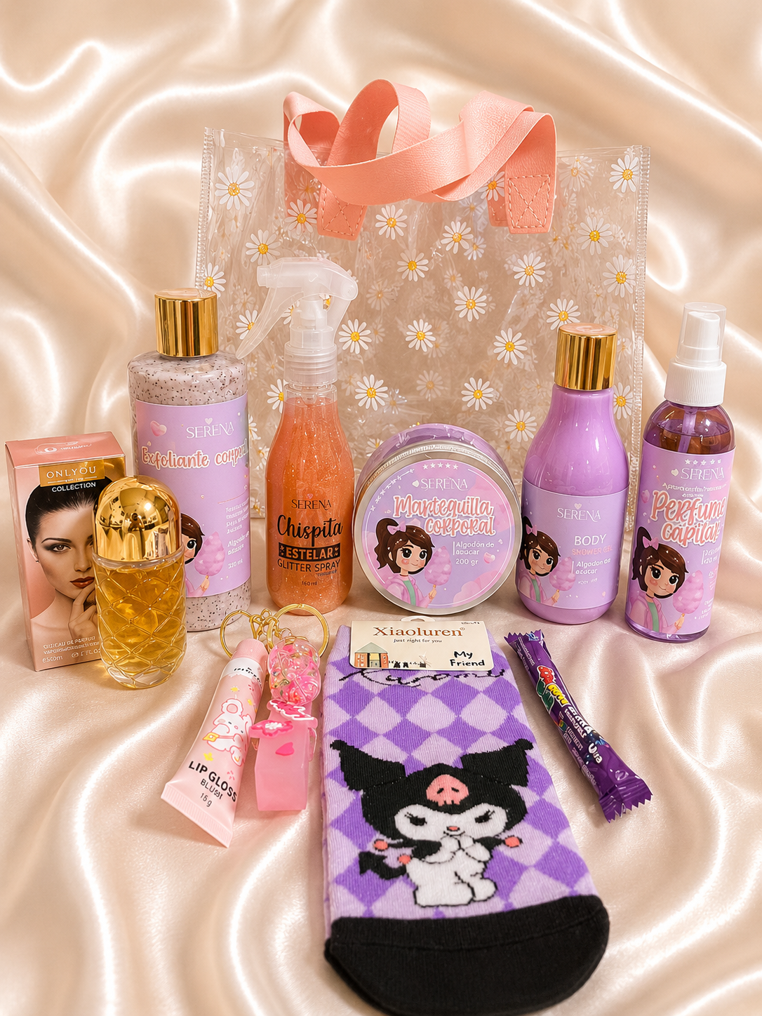 KIT CHICAS SUPER PODEROSAS ALGODÓN DE AZUCAR + GLOSS LAVERO