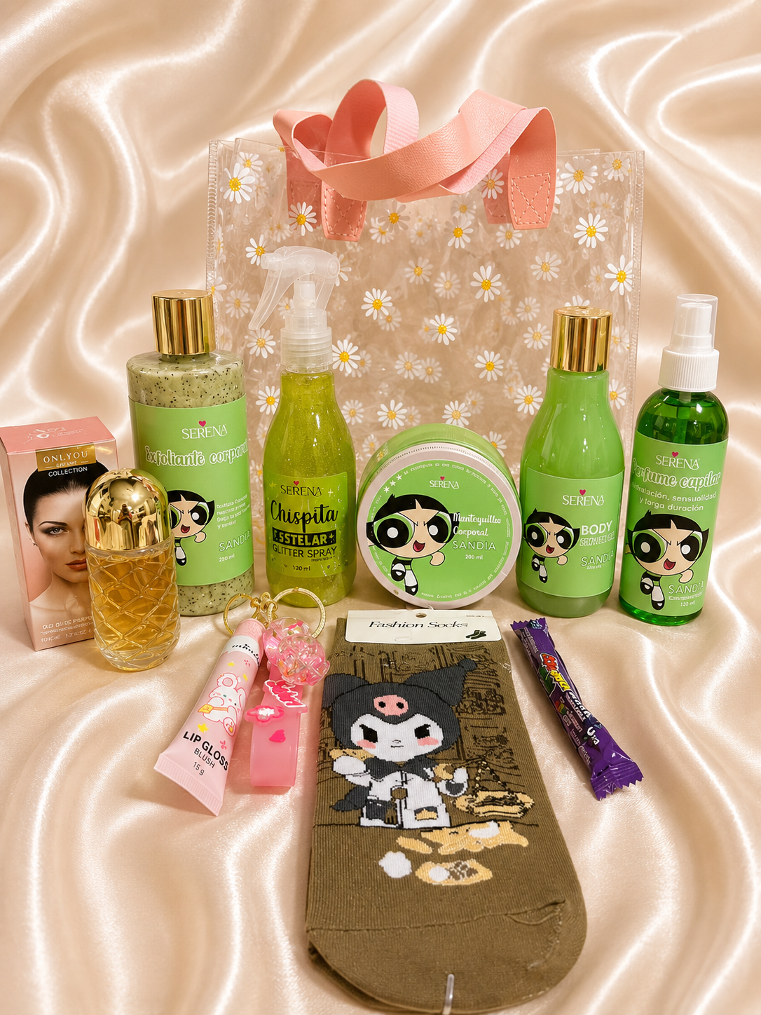 KIT CHICAS SUPER PODEROSAS SANDIA + GLOSS LAVERO