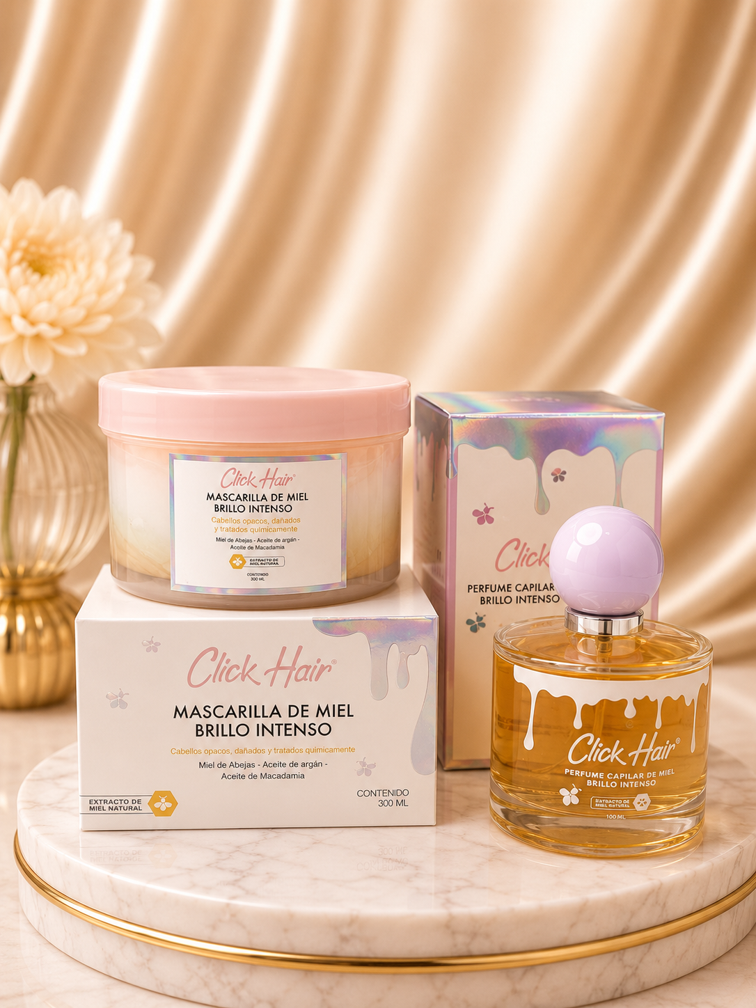 KIT MASCARILLA Y PERFUME CLICK HAIR